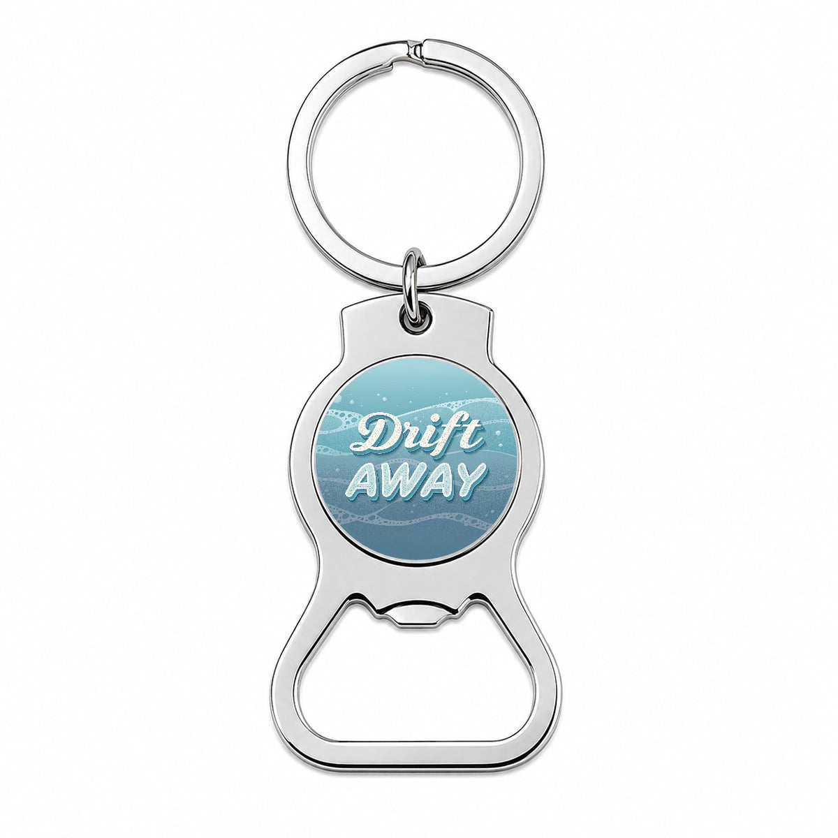 Drift Away Sea Foam Ocean Bottle Opener Keychain