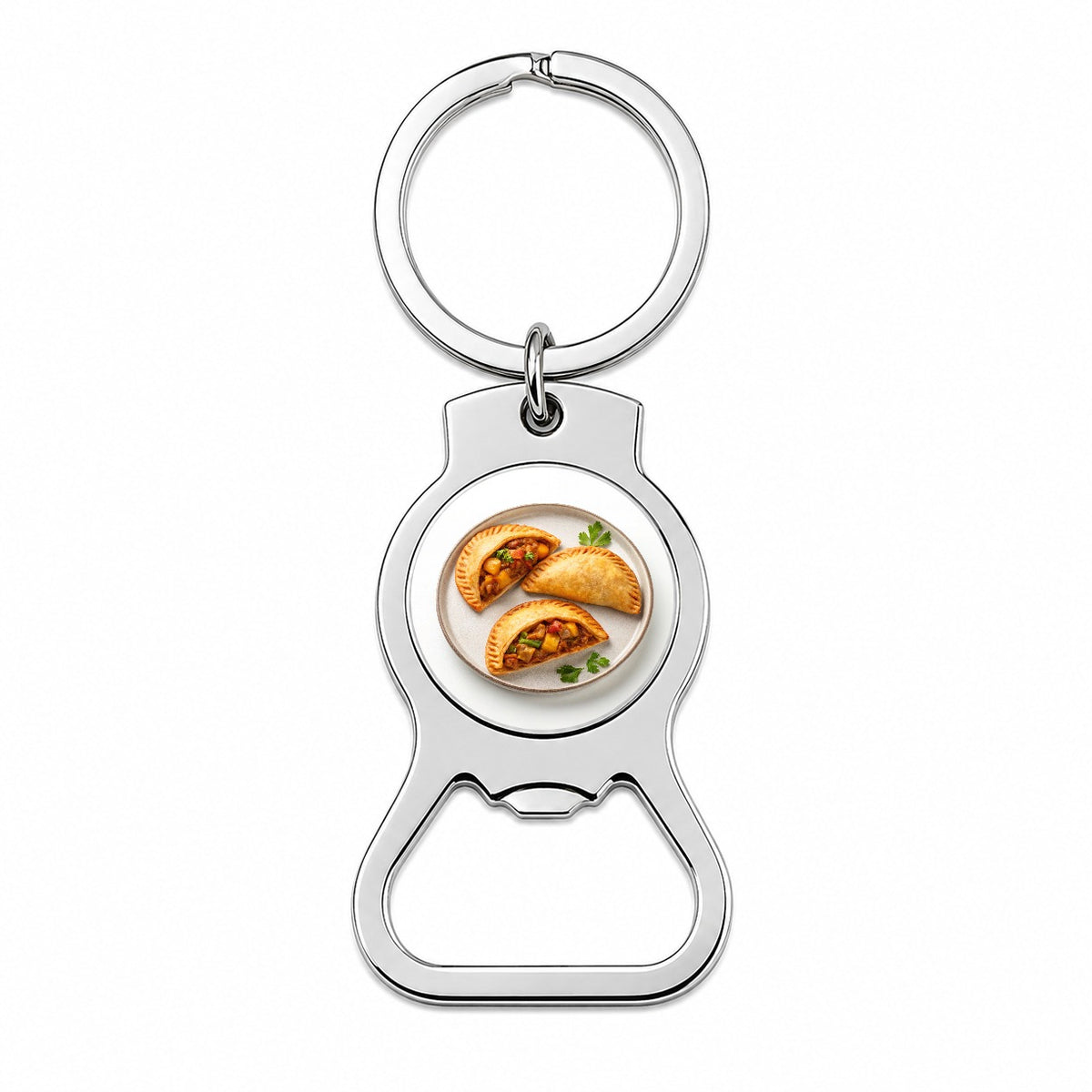 Empanadas Spain Food Bottle Opener Keychain