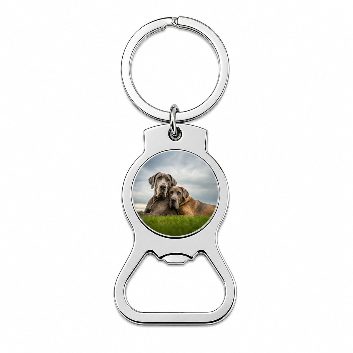 Great Danes In Love Friends Buddies Bottle Opener Keychain