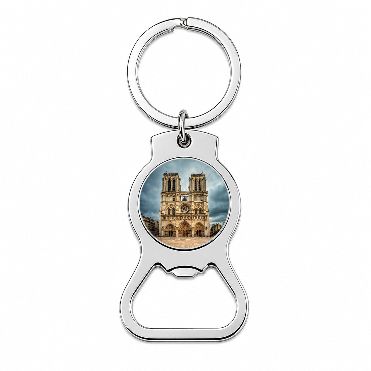 Notre Dame Cathedral Paris France Bottle Opener Keychain