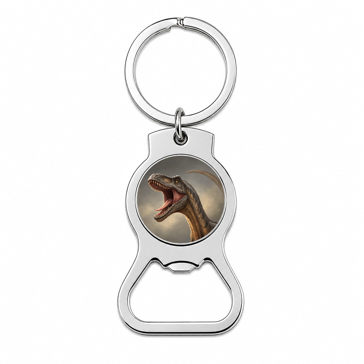 Roaring Diplodocus Dinosaur Bottle Opener Keychain