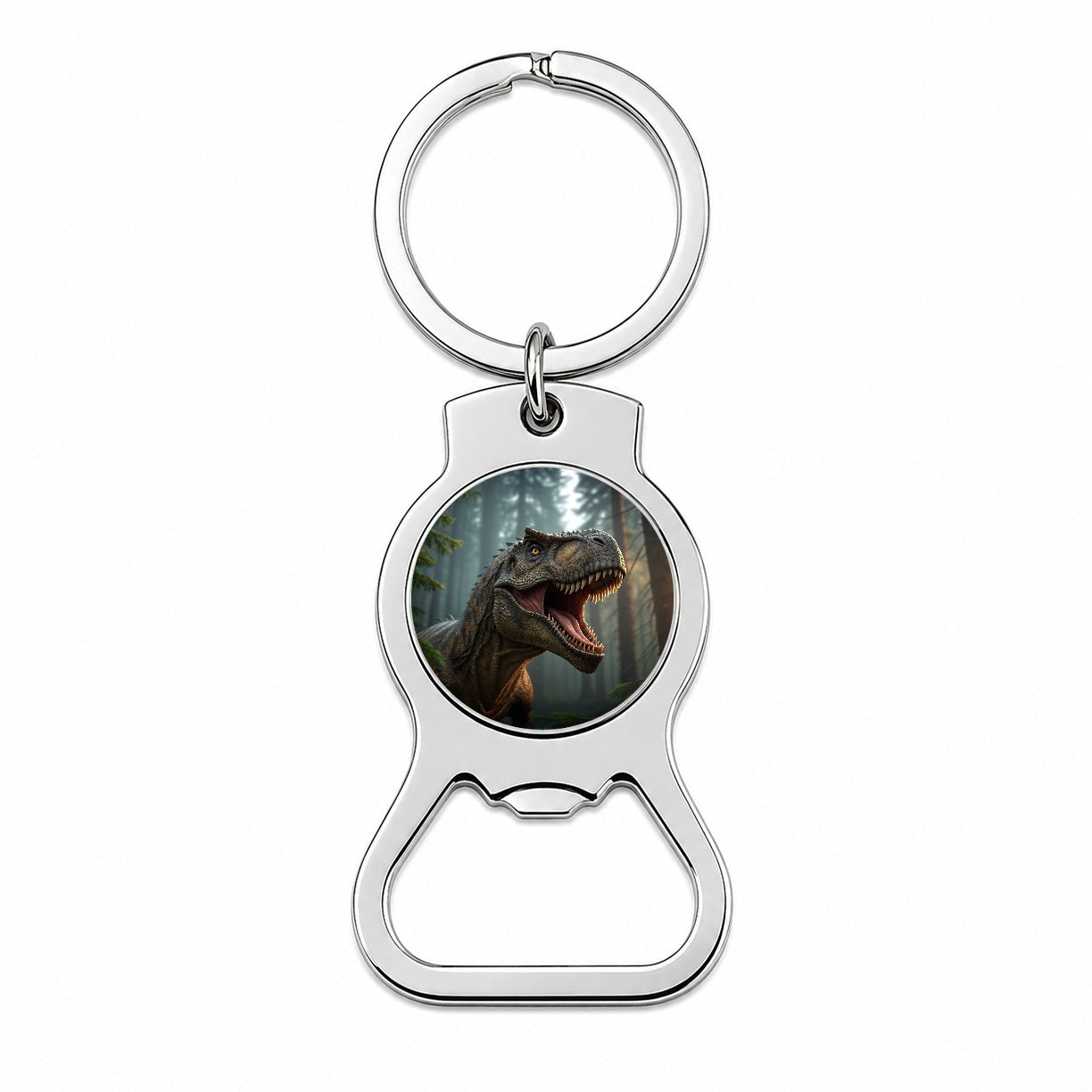 Roaring Tyrannosaurus Rex Dinosaur Scary Bottle Opener Keychain