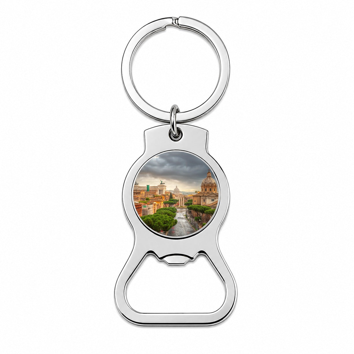 Rome Italy City Travel History Bottle Opener Keychain