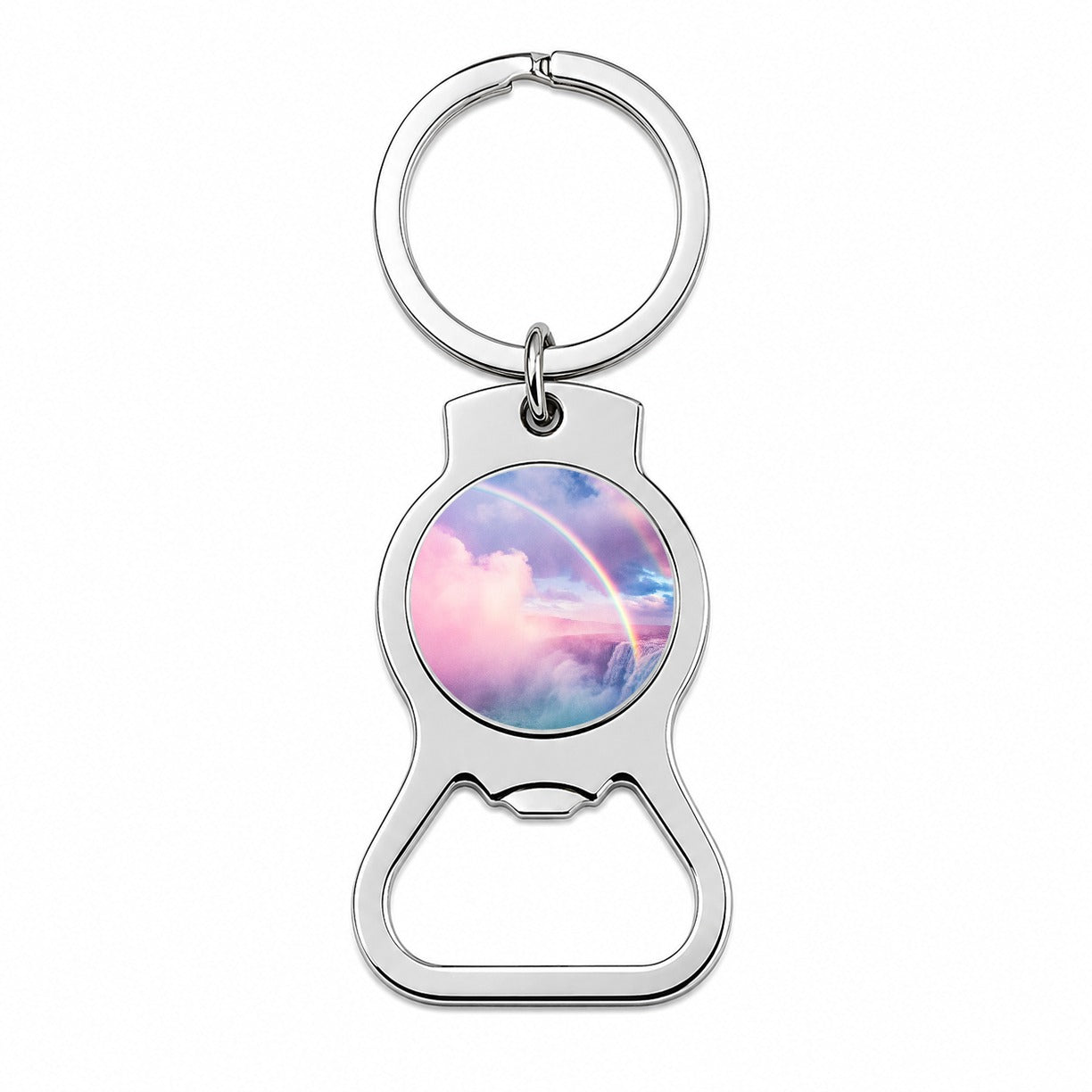 Vapor Rainbow Waterfall Bottle Opener Keychain