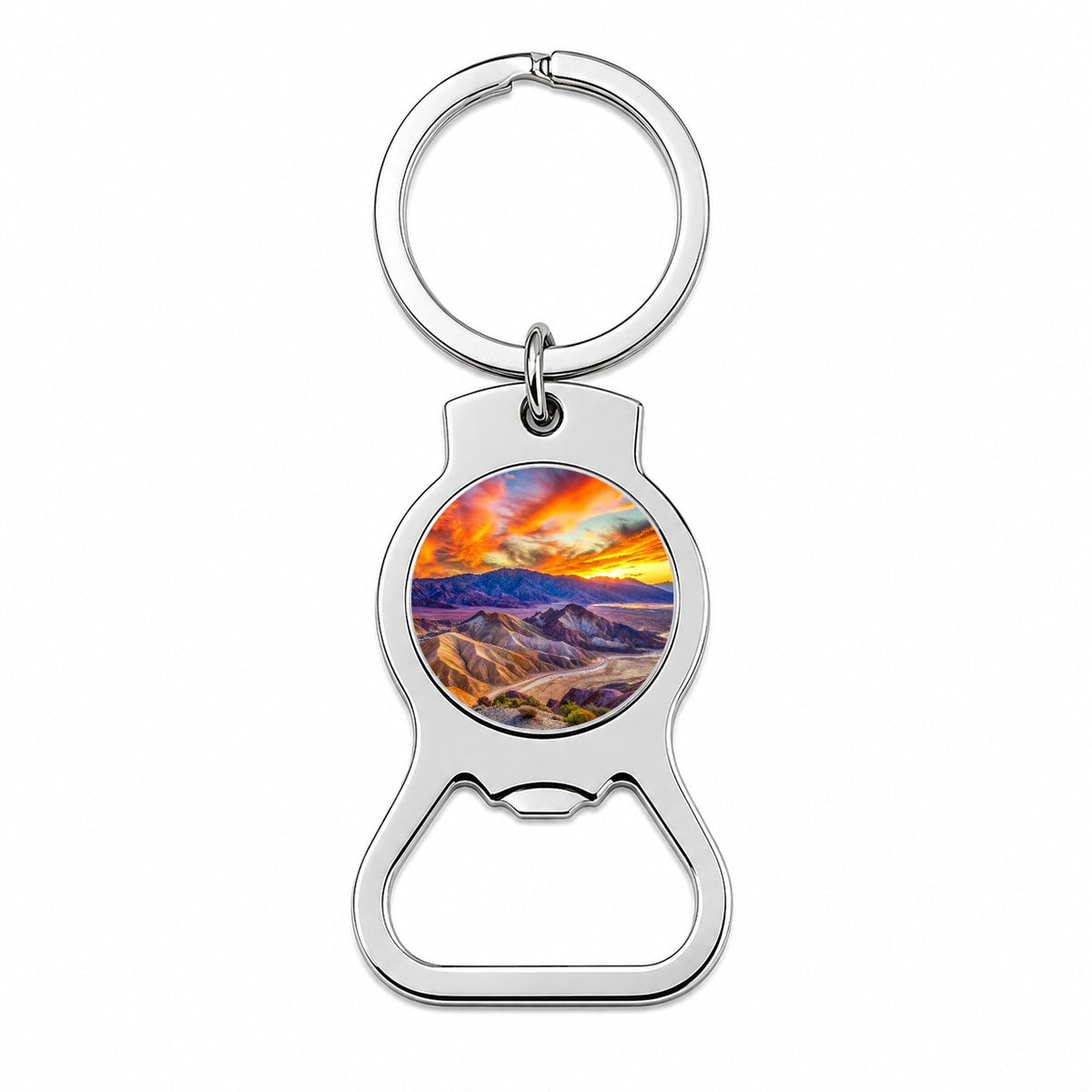 Death Valley National Park California Watercolor Style Bottle Opener Keychain