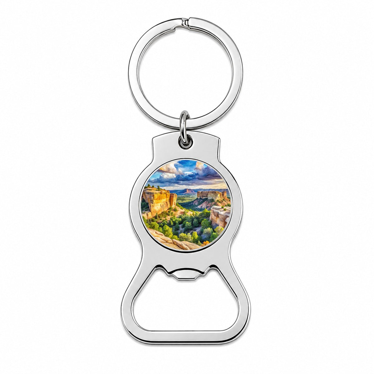 El Malpais National Monument New Mexico Watercolor Style Bottle Opener Keychain