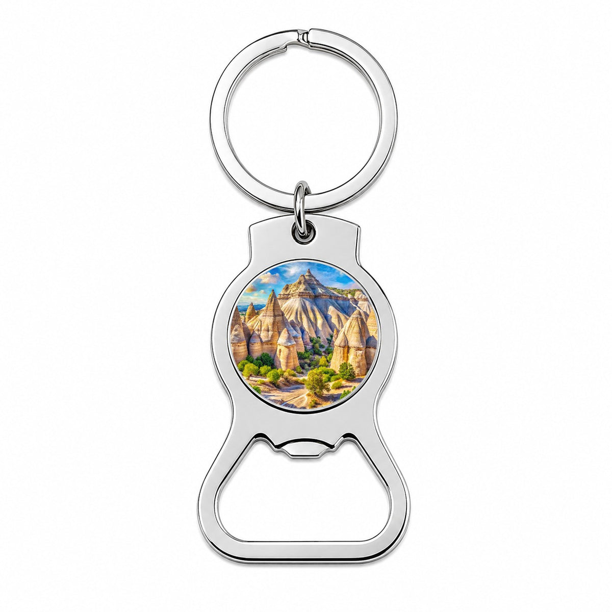 Kasha - Katuwe Tent Rocks National Monument New Mexico Watercolor Style Bottle Opener Keychain
