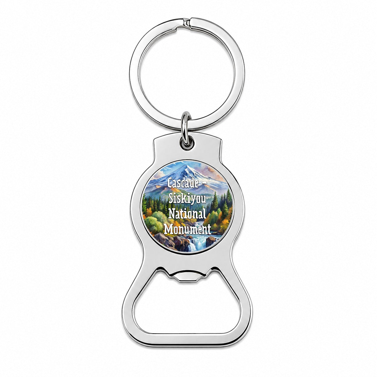 Cascade - Siskiyou National Monument California, Oregon Bottle Opener Keychain