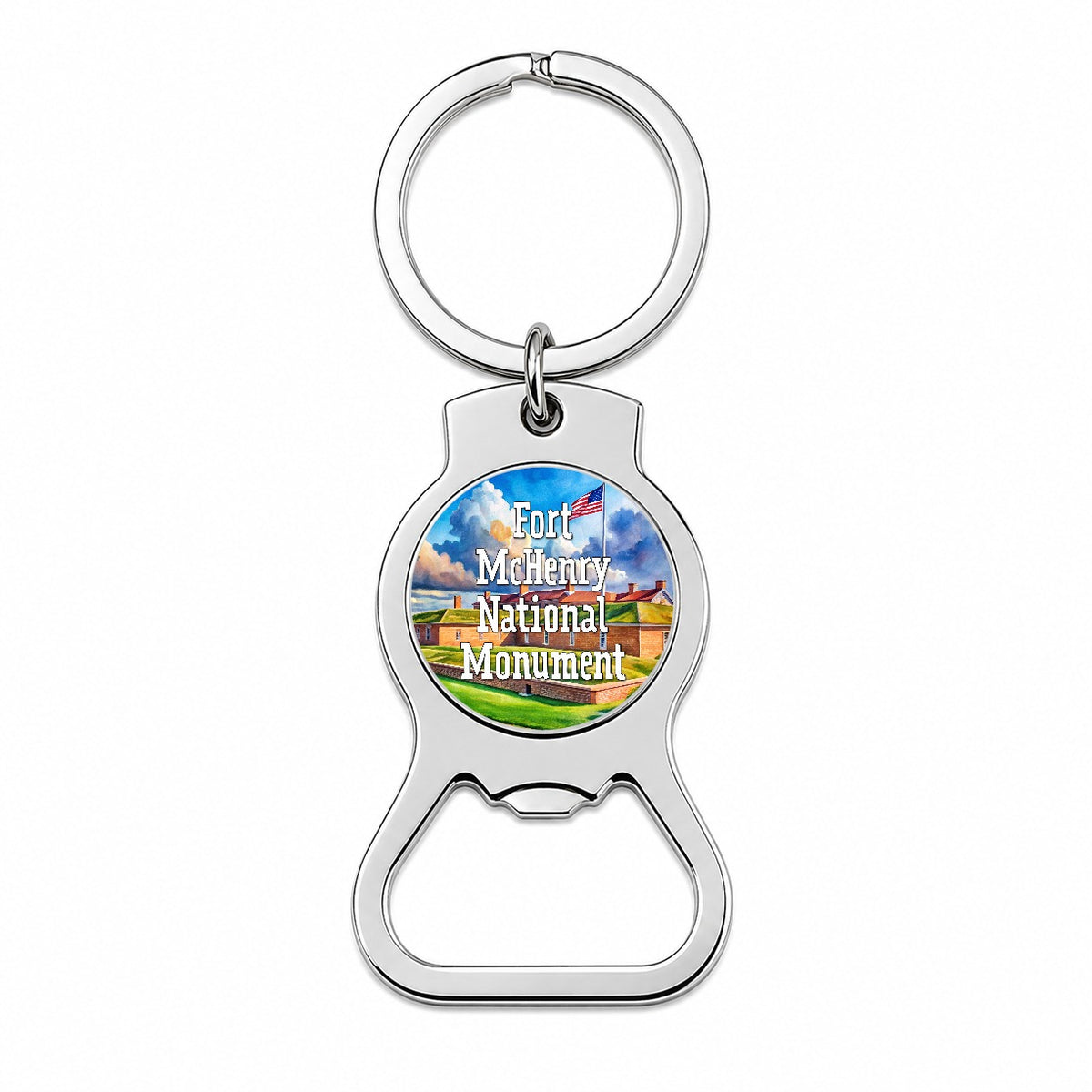 Fort McHenry National Monument Maryland Bottle Opener Keychain