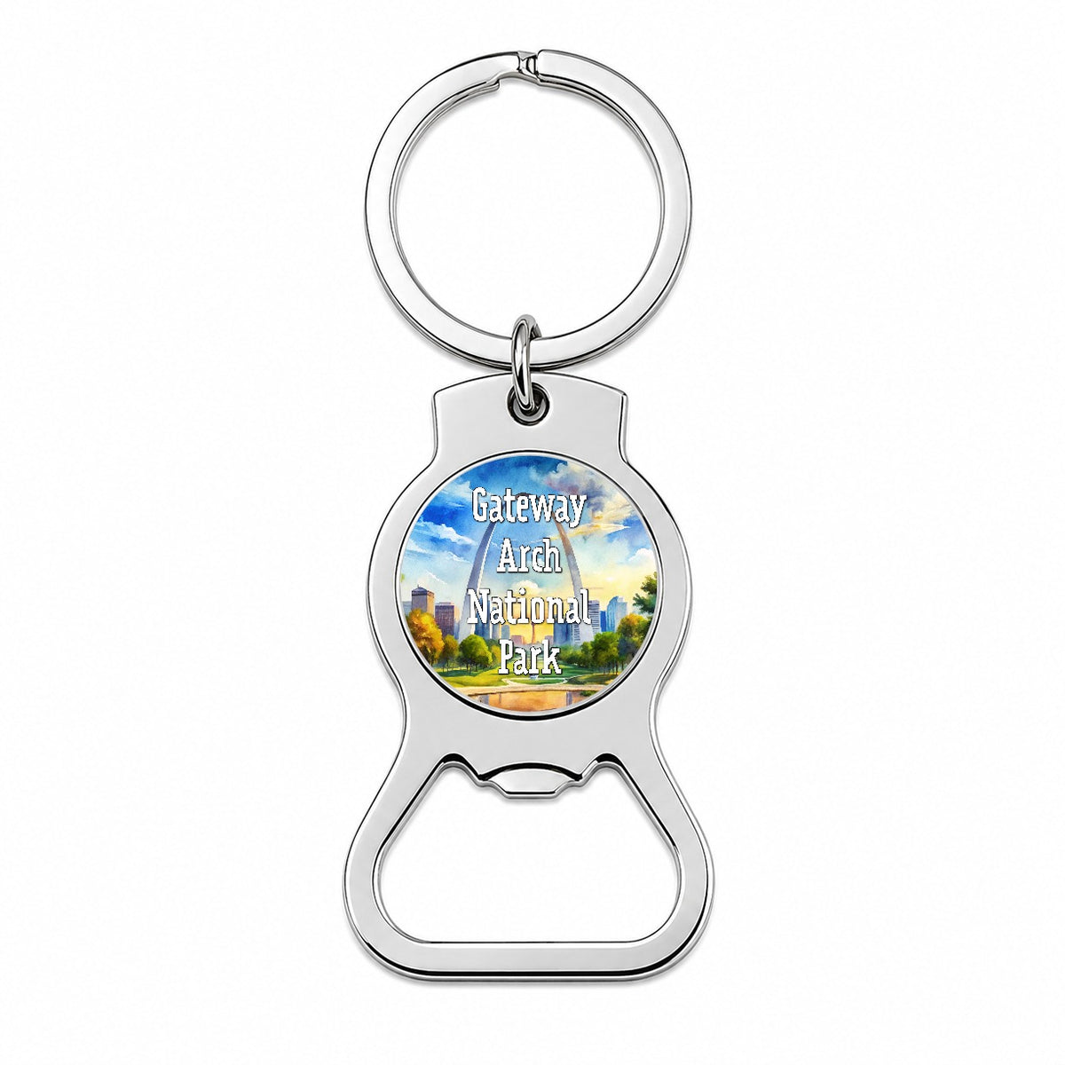 Gateway Arch National Park Missouri Bottle Opener Keychain