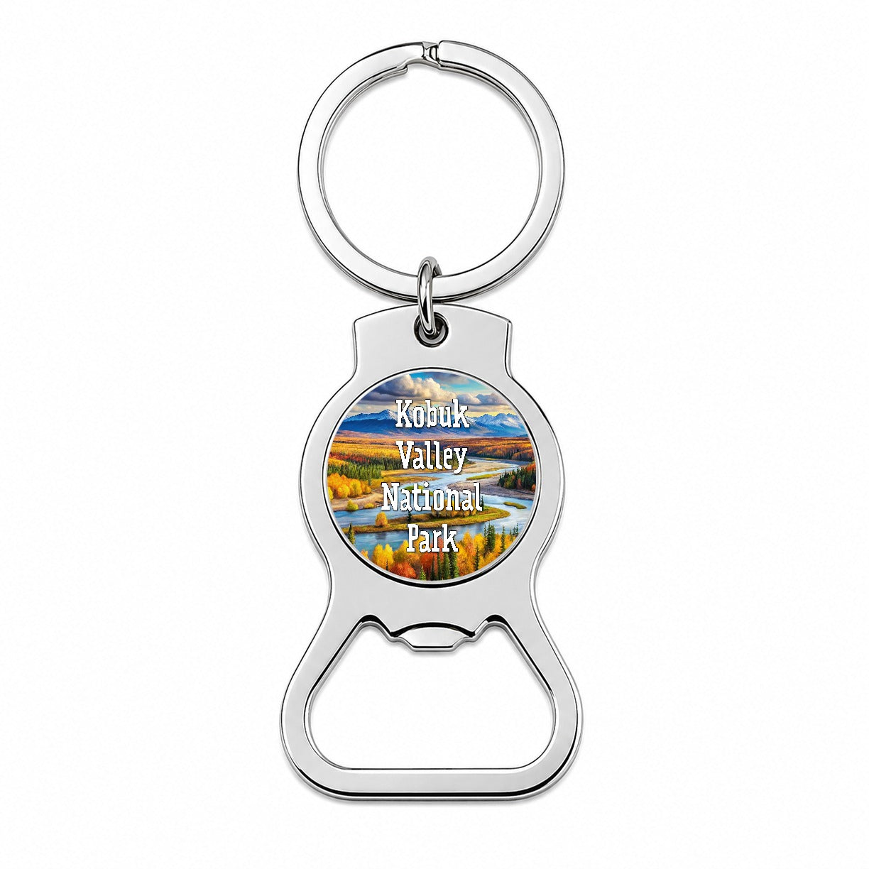 Kobuk Valley National Park Alaska Bottle Opener Keychain
