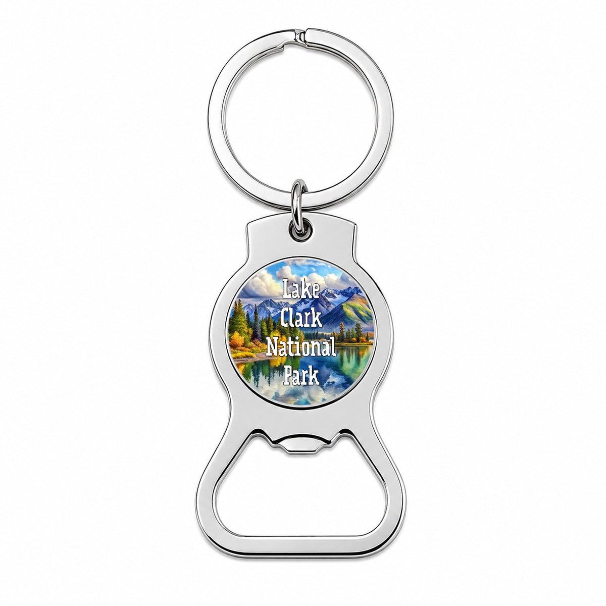 Lake Clark National Park Alaska Bottle Opener Keychain