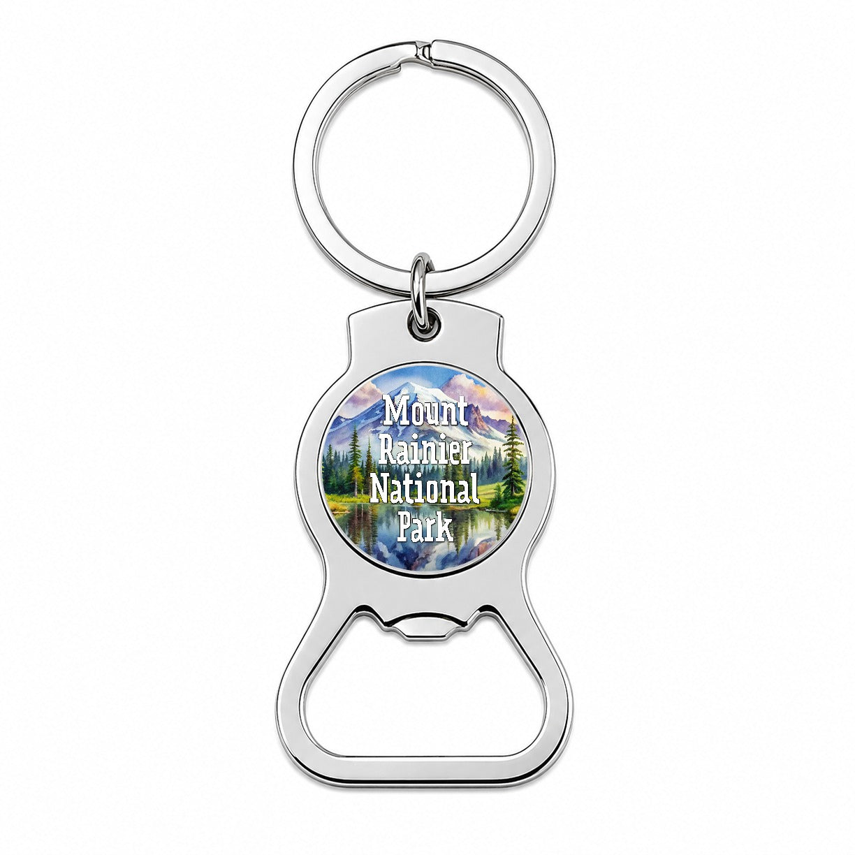 Mount Rainier National Park Washington Bottle Opener Keychain