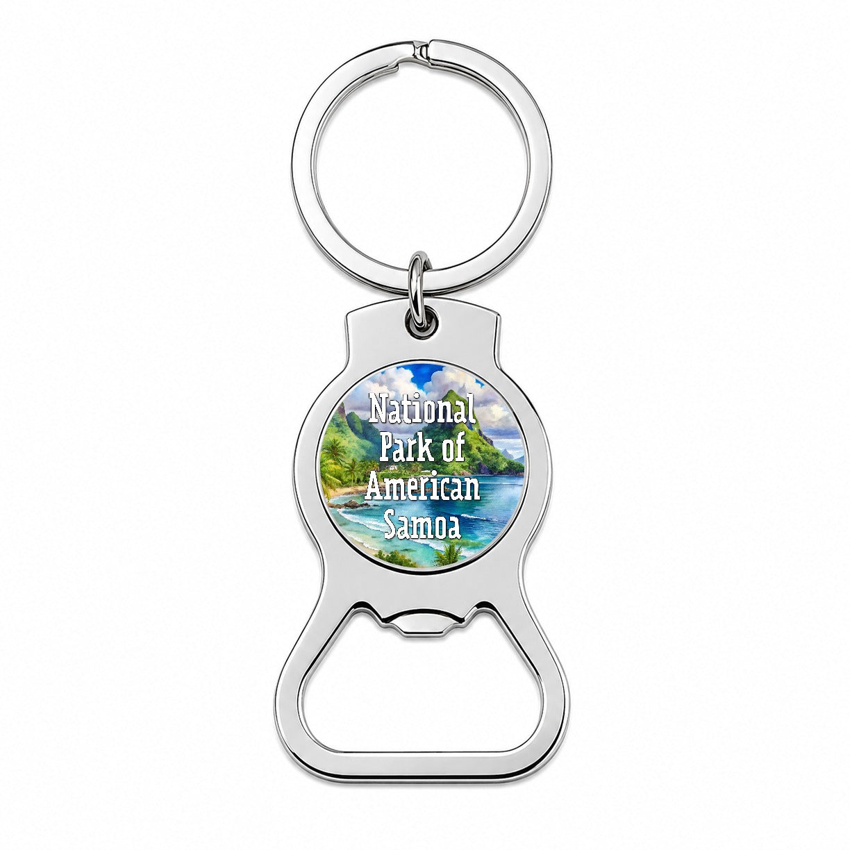 National Park of American Samoa Bottle Opener Keychain