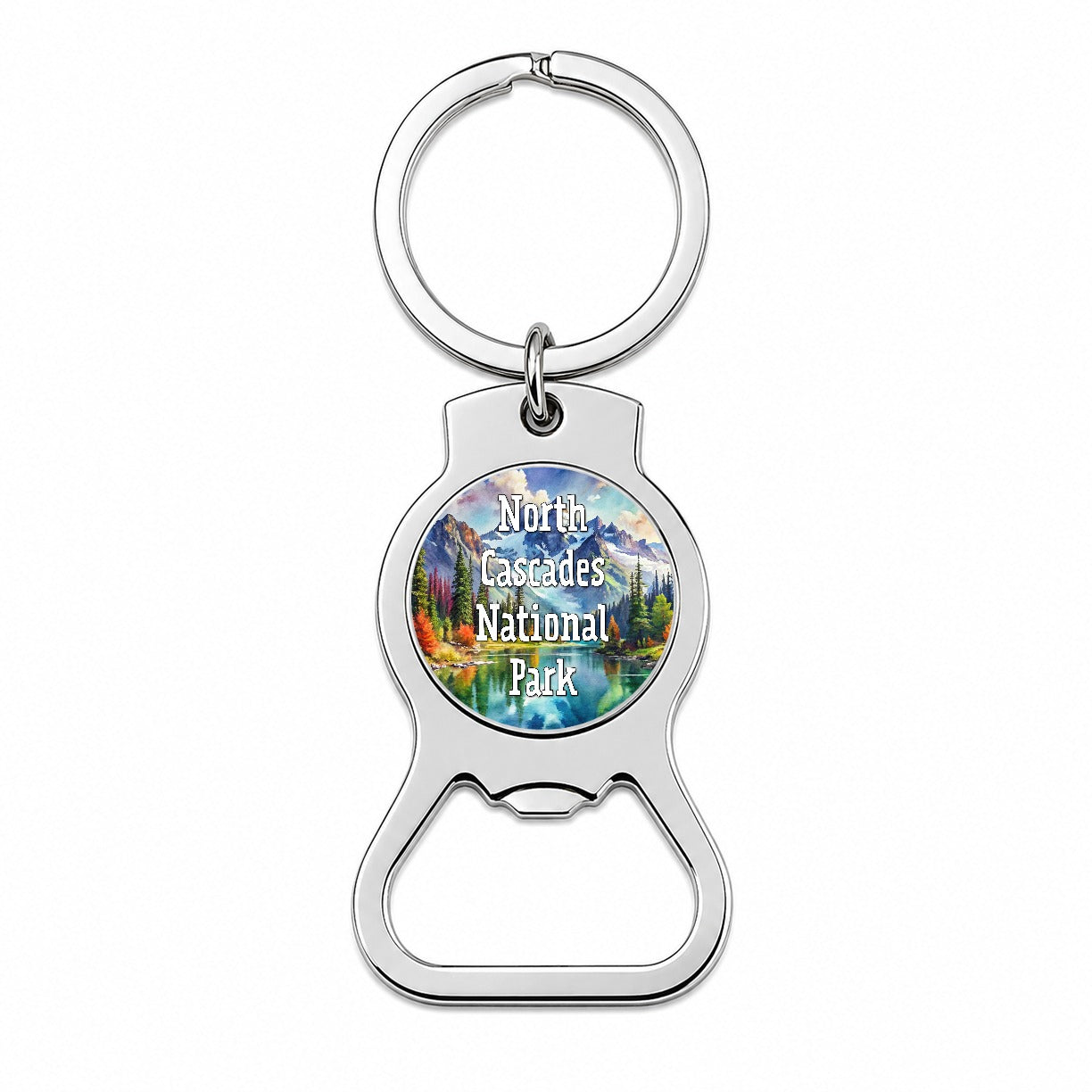 North Cascades National Park Washington Bottle Opener Keychain