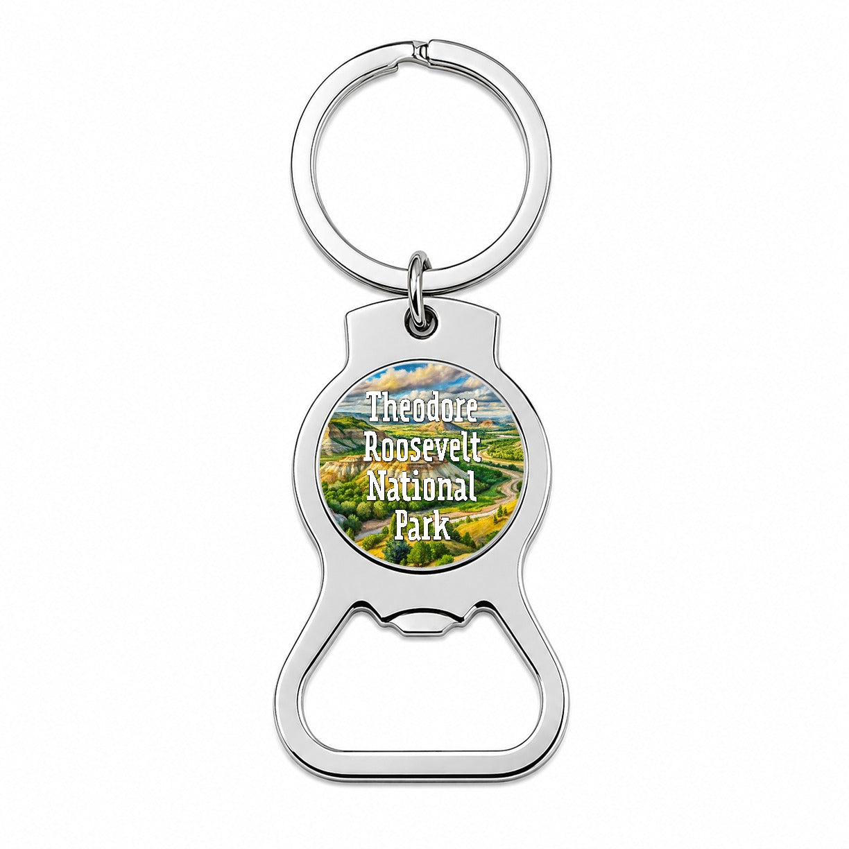 Theodore Roosevelt National Park North Dakota Bottle Opener Keychain