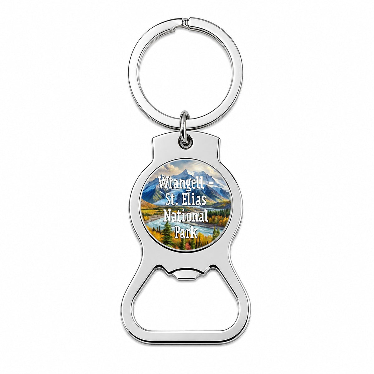 Wrangell - St. Elias National Park Alaska Bottle Opener Keychain