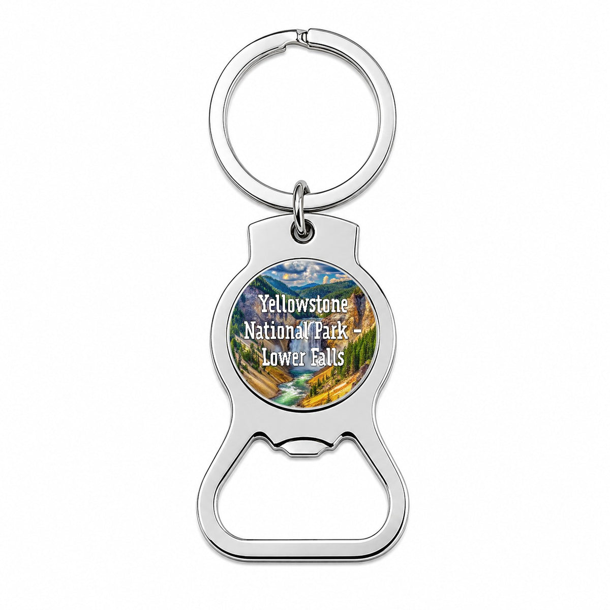 Yellowstone National Park Lower Falls Bottle Opener Keychain