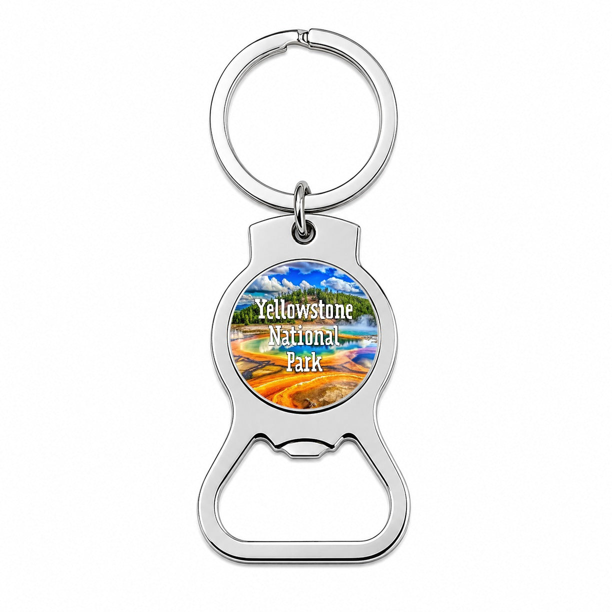 Yellowstone National Park Wyoming Bottle Opener Keychain