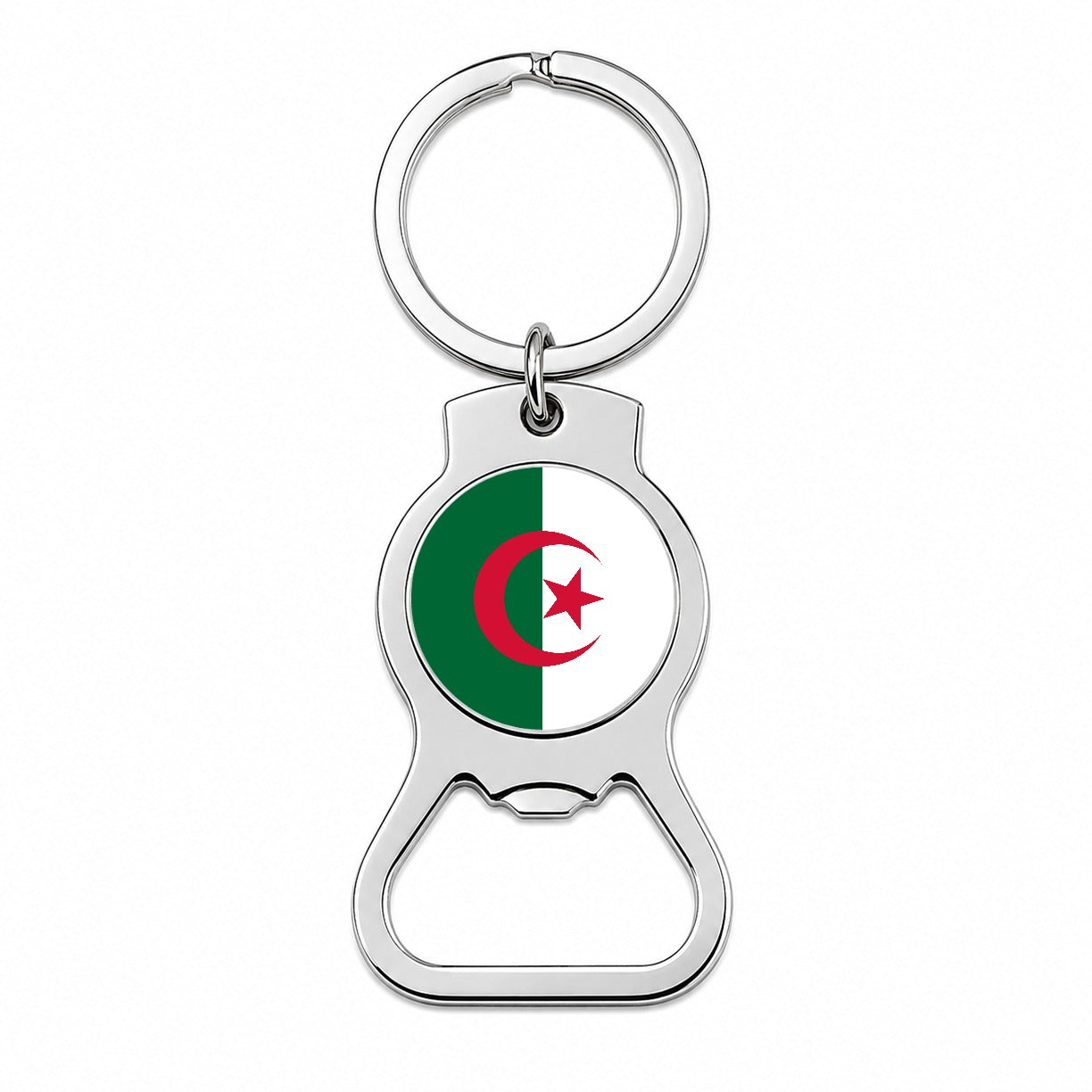 Algeria Country Flag Bottle Opener Keychain