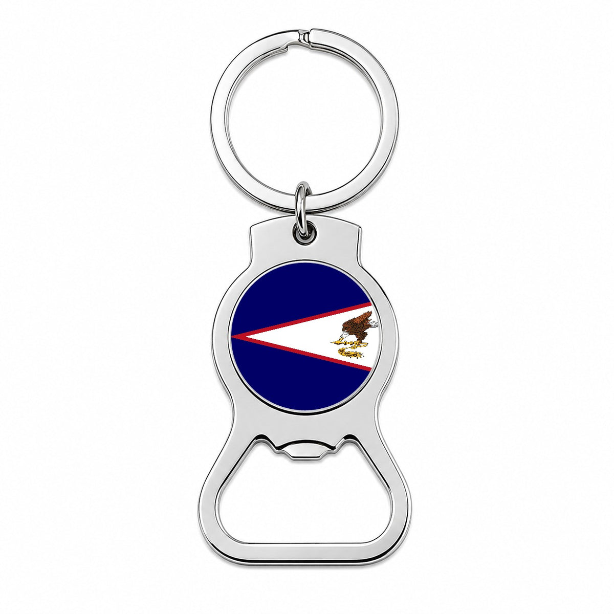 American Samoa Country Flag Bottle Opener Keychain