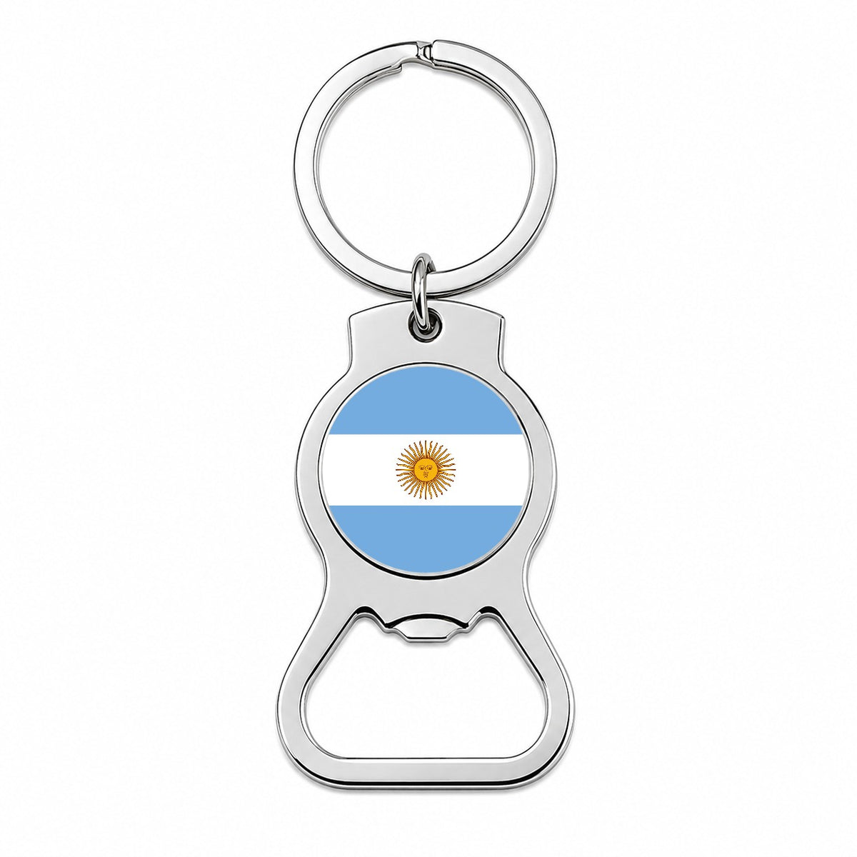 Argentina Country Flag Bottle Opener Keychain