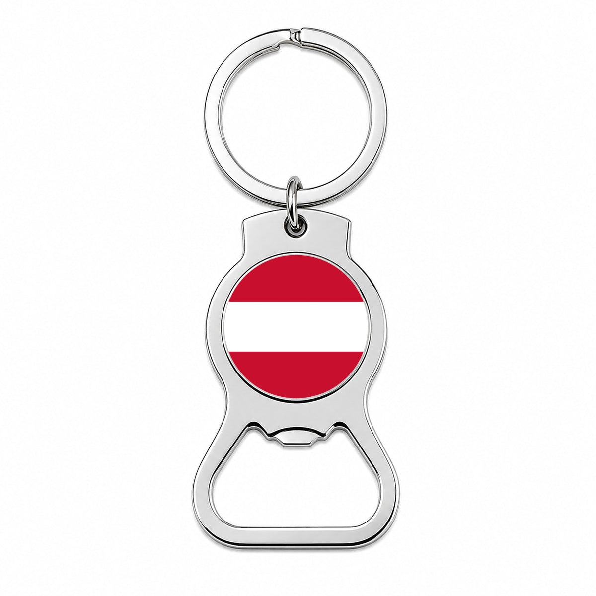 Austria Country Flag Bottle Opener Keychain