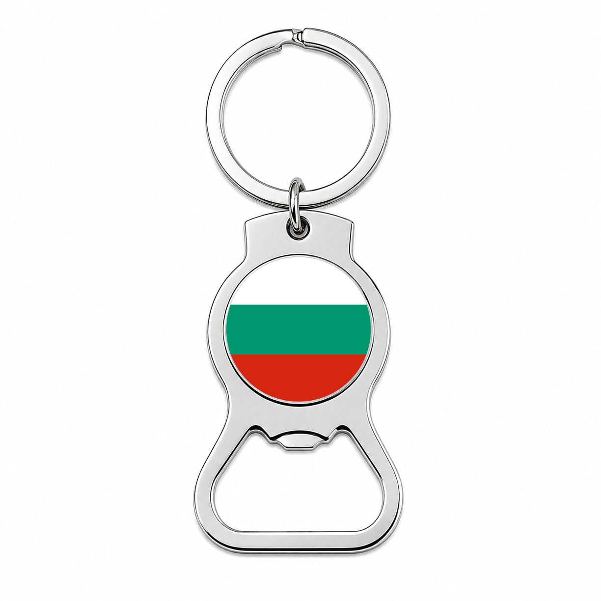 Bulgaria Country Flag Bottle Opener Keychain
