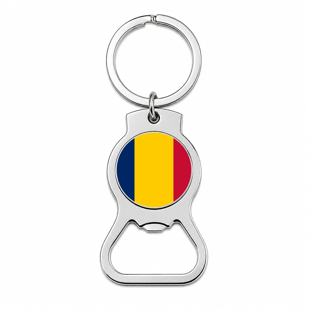 Chad Country Flag Bottle Opener Keychain