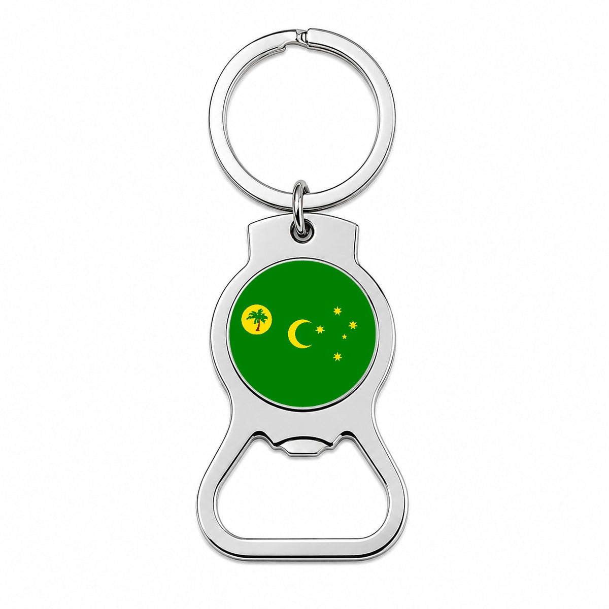 Cocos (Keeling) Islands Country Flag Bottle Opener Keychain