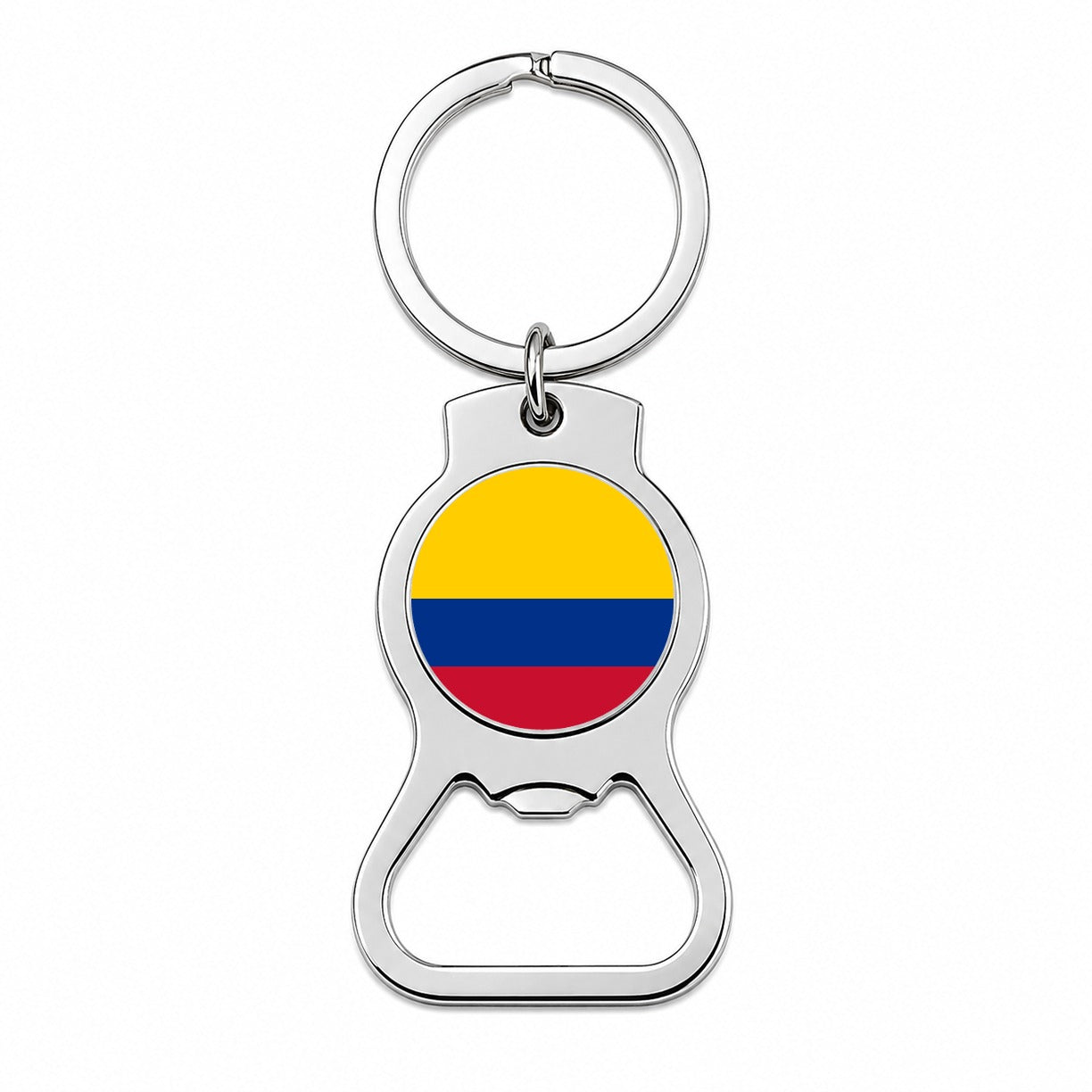 Colombia Country Flag Bottle Opener Keychain