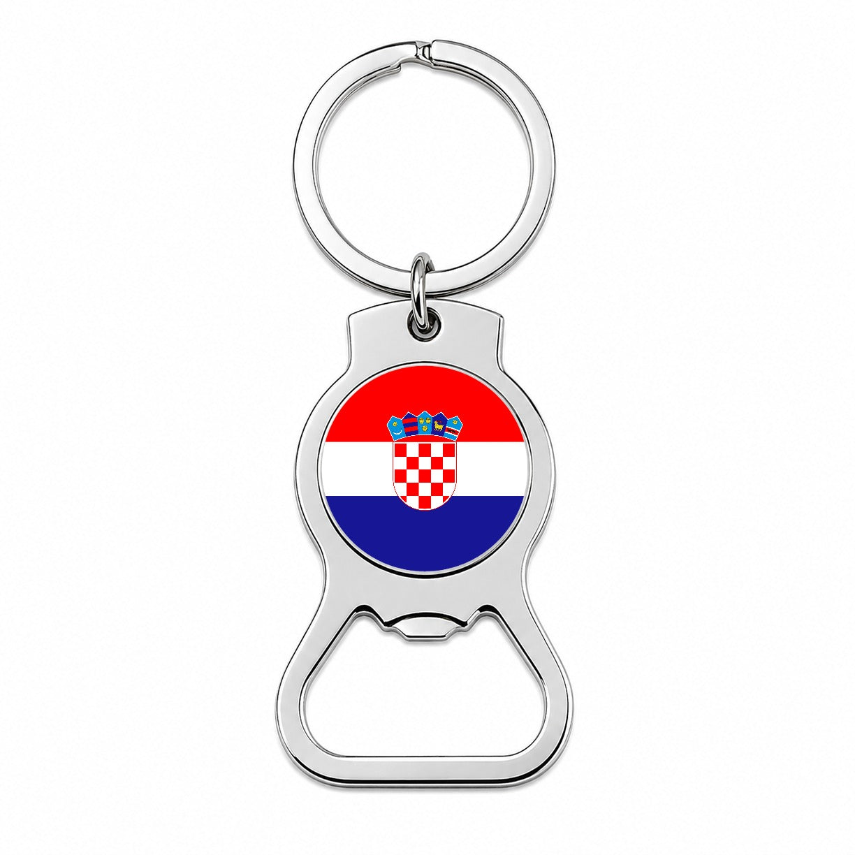 Croatia Country Flag Bottle Opener Keychain