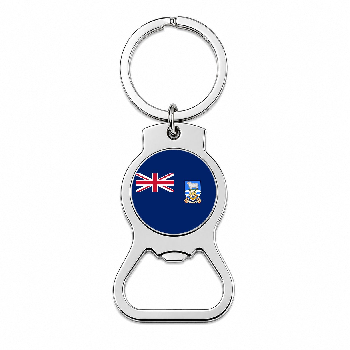 Falkland Islands Country Flag Bottle Opener Keychain