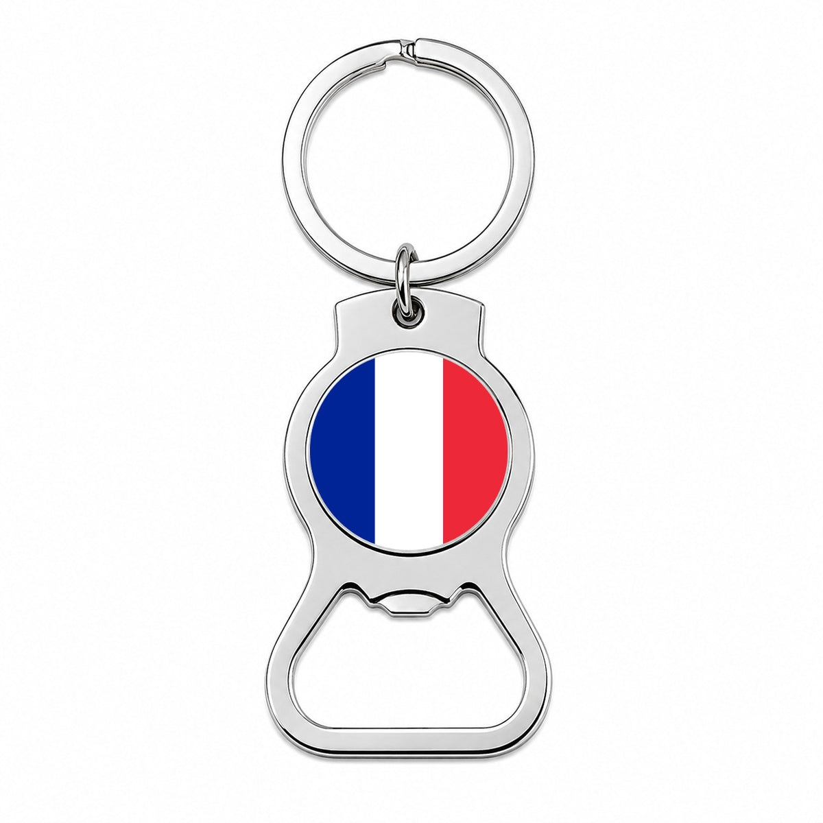 France Country Flag Bottle Opener Keychain