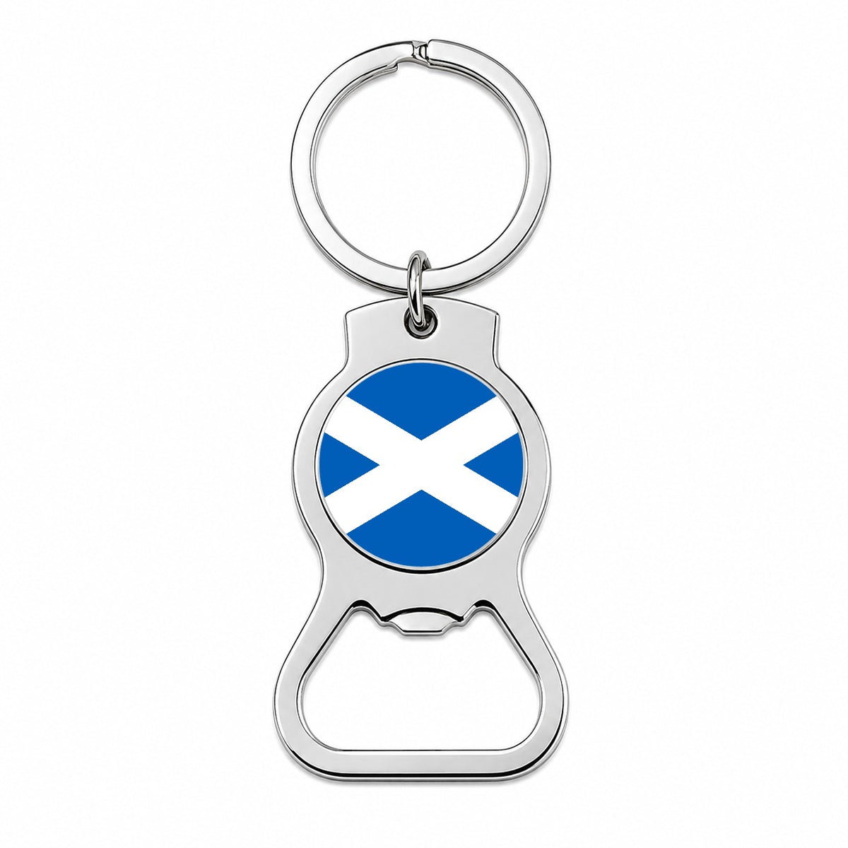 Great Britain Scotland Country Flag Bottle Opener Keychain