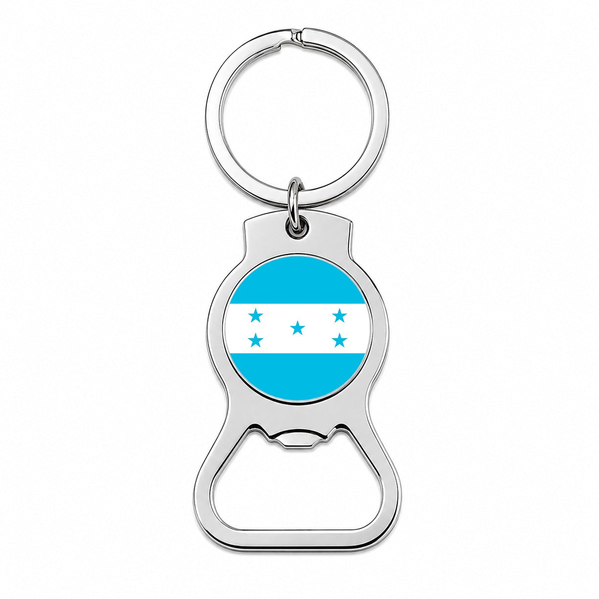 Honduras Country Flag Bottle Opener Keychain