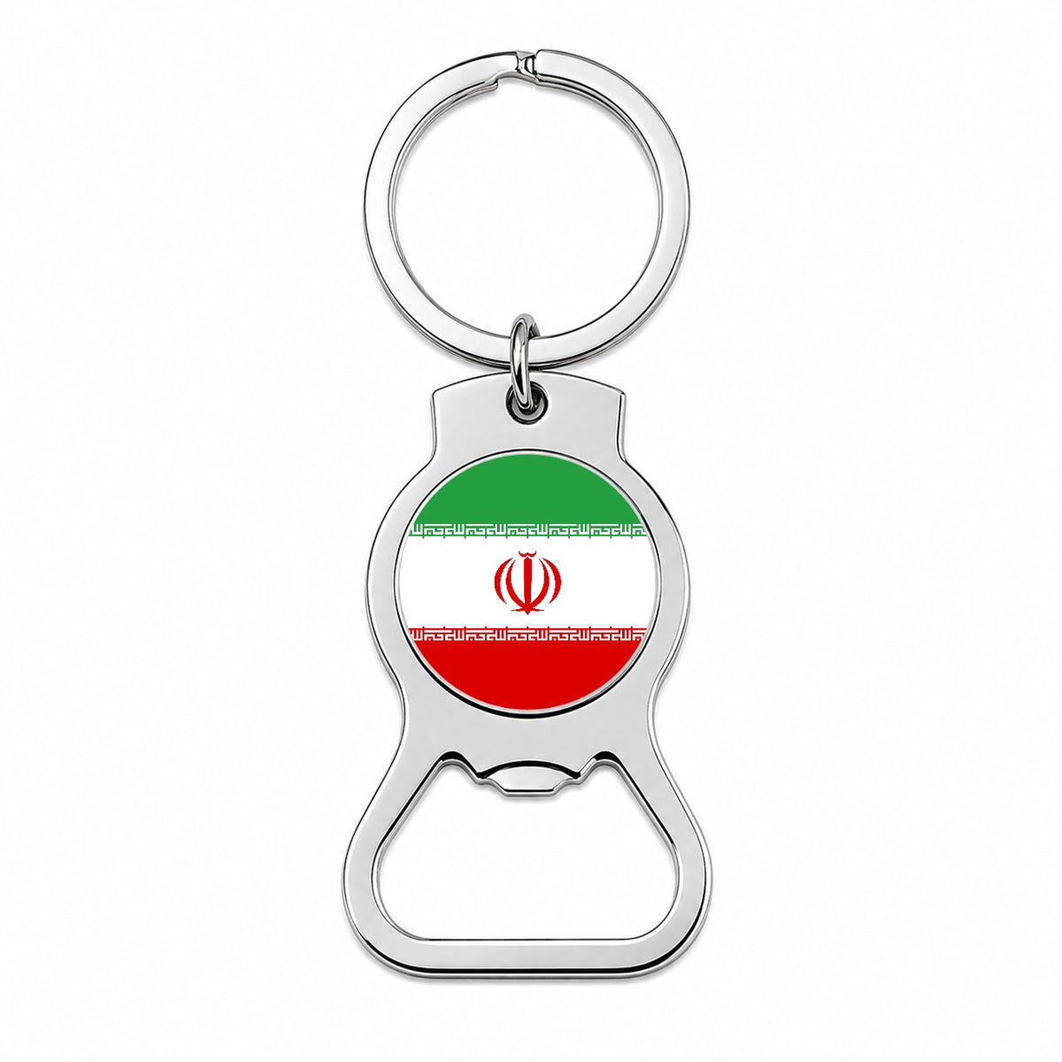Iran Country Flag Bottle Opener Keychain