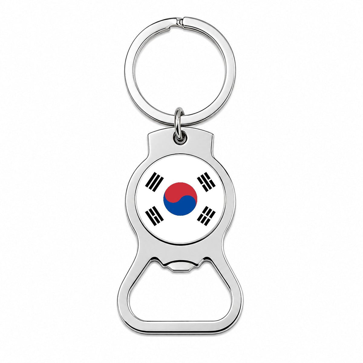 Korea (the Republic of) Country Flag Bottle Opener Keychain