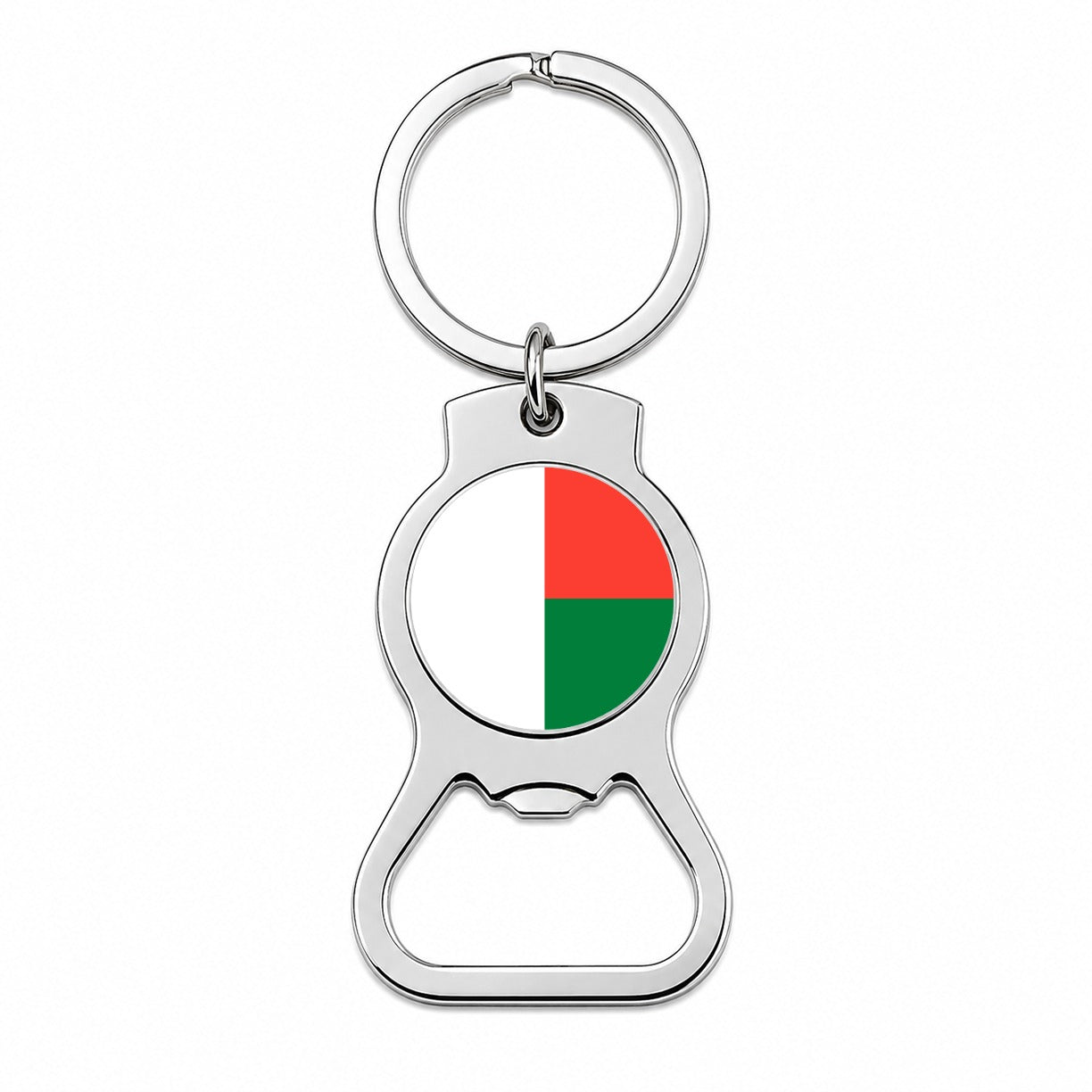 Madagascar Country Flag Bottle Opener Keychain