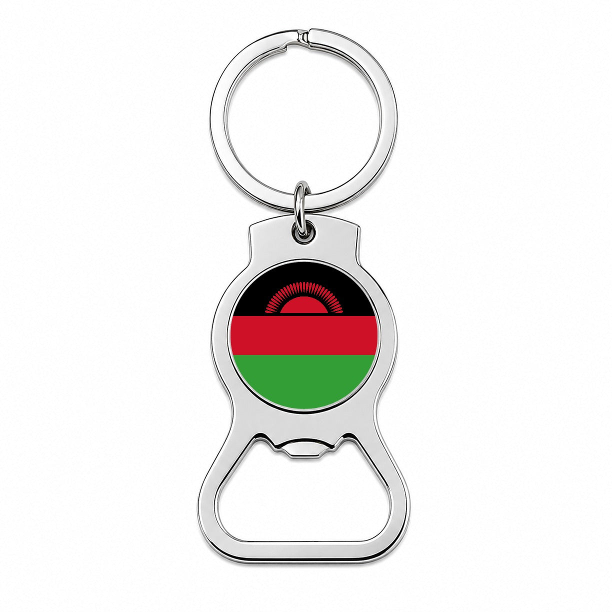 Malawi Country Flag Bottle Opener Keychain