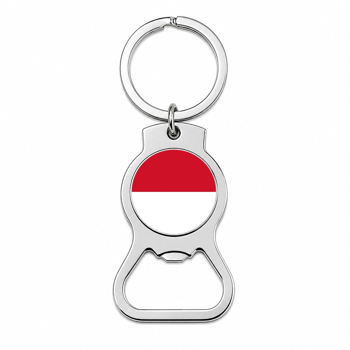 Monaco Country Flag Bottle Opener Keychain