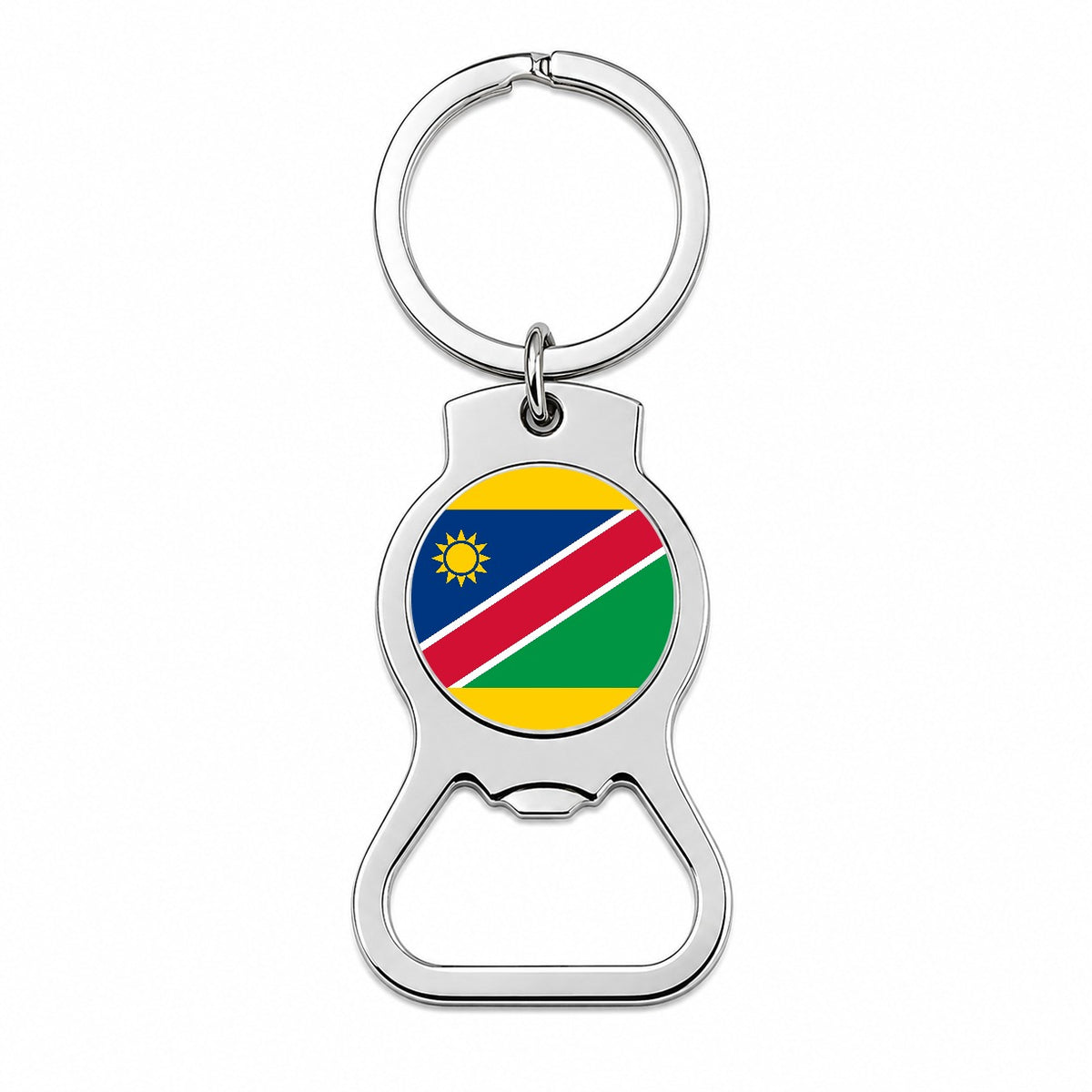 Namibia Country Flag Bottle Opener Keychain