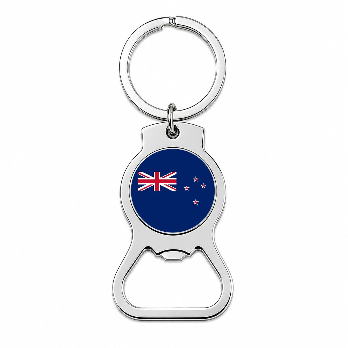 New Zealand Country Flag Bottle Opener Keychain