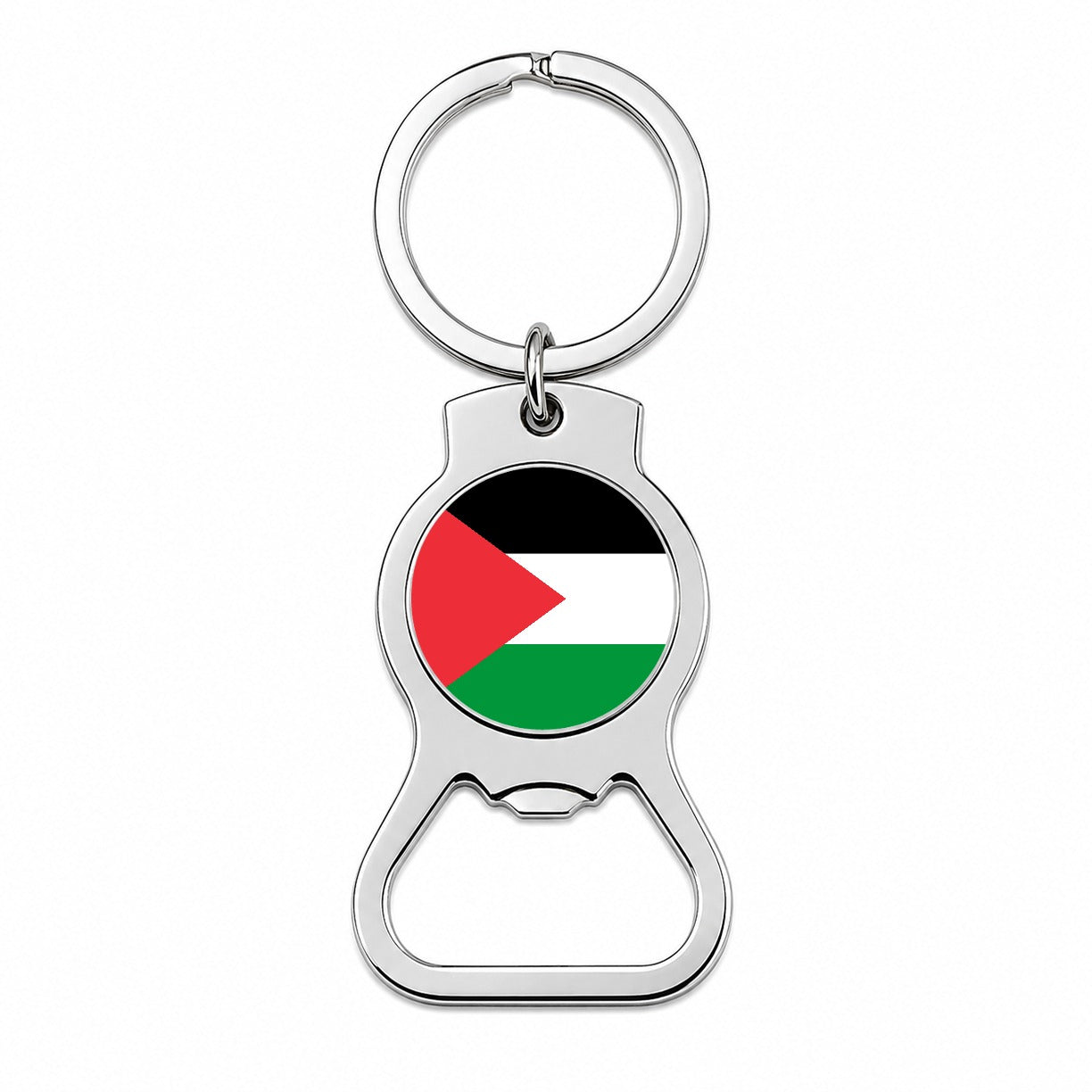 Palestine, State of Country Flag Bottle Opener Keychain