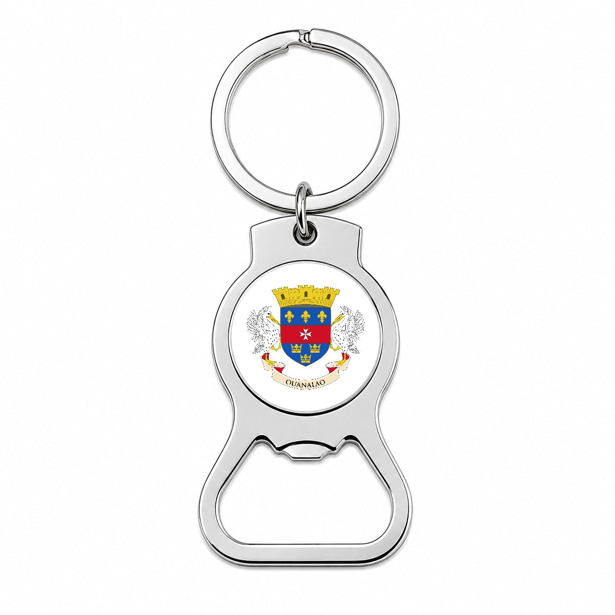 Saint Barthélemy Country Flag Bottle Opener Keychain