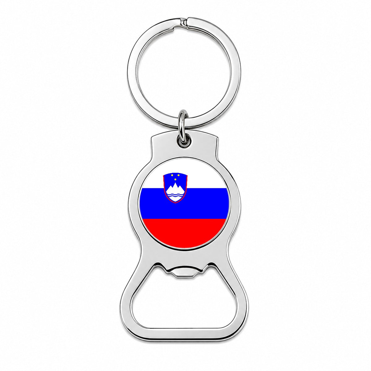 Slovenia Country Flag Bottle Opener Keychain