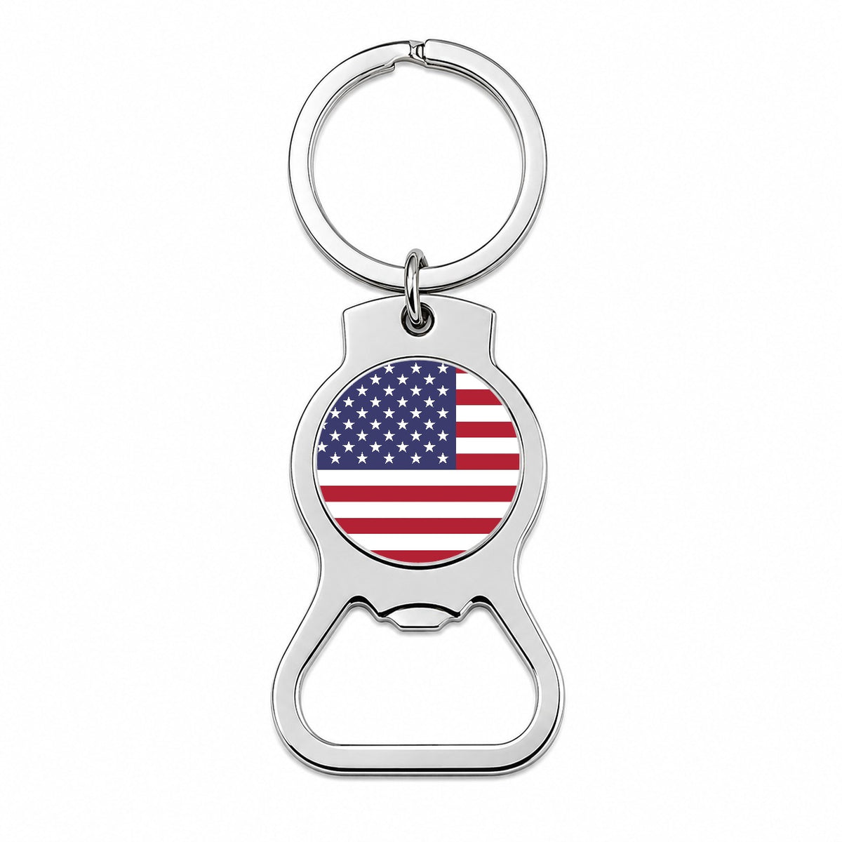 United States of America Country Flag Bottle Opener Keychain