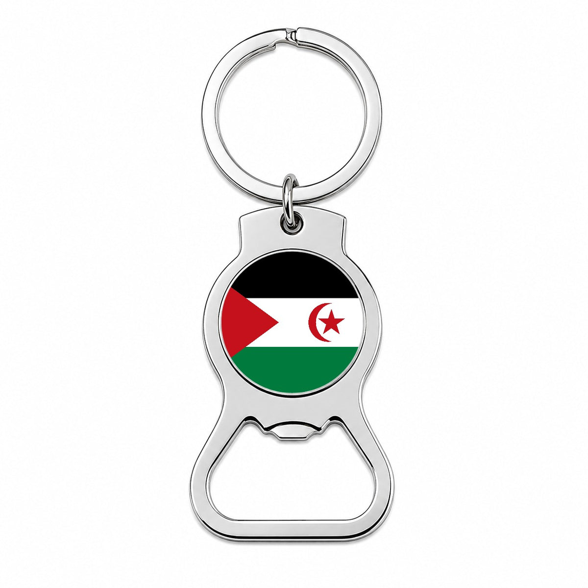Western Sahara Country Flag Bottle Opener Keychain