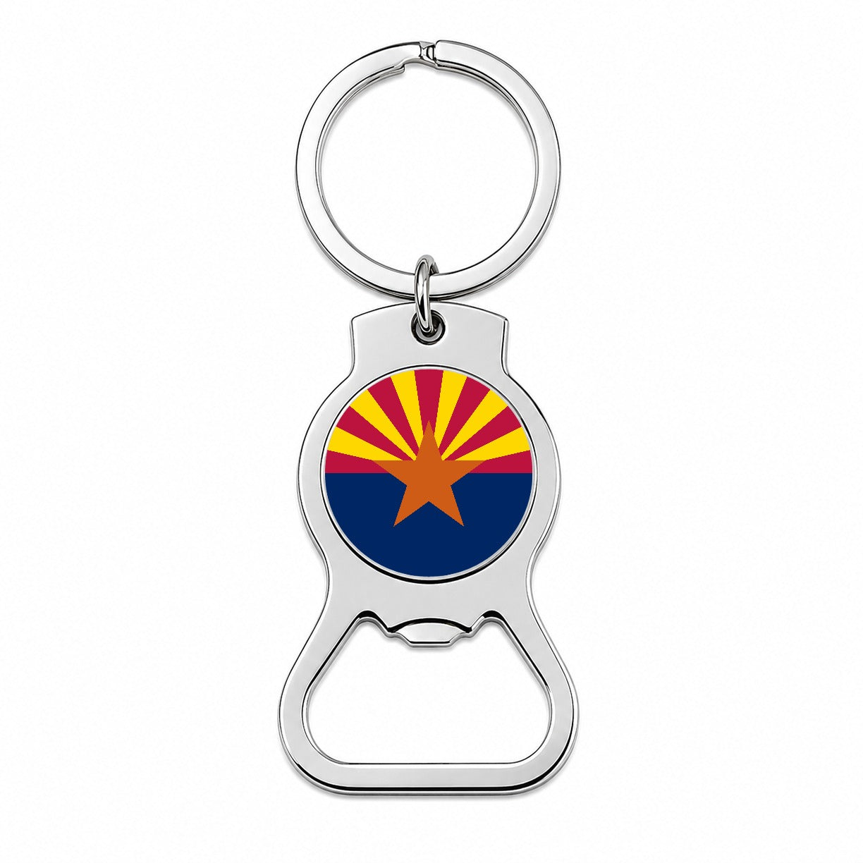 Arizona AZ State Flag Bottle Opener Keychain