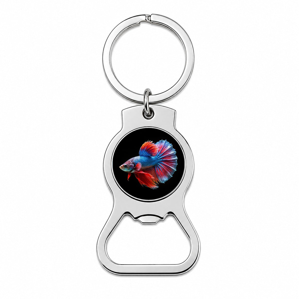 Betta Siamese Fighting Fish Bottle Opener Keychain
